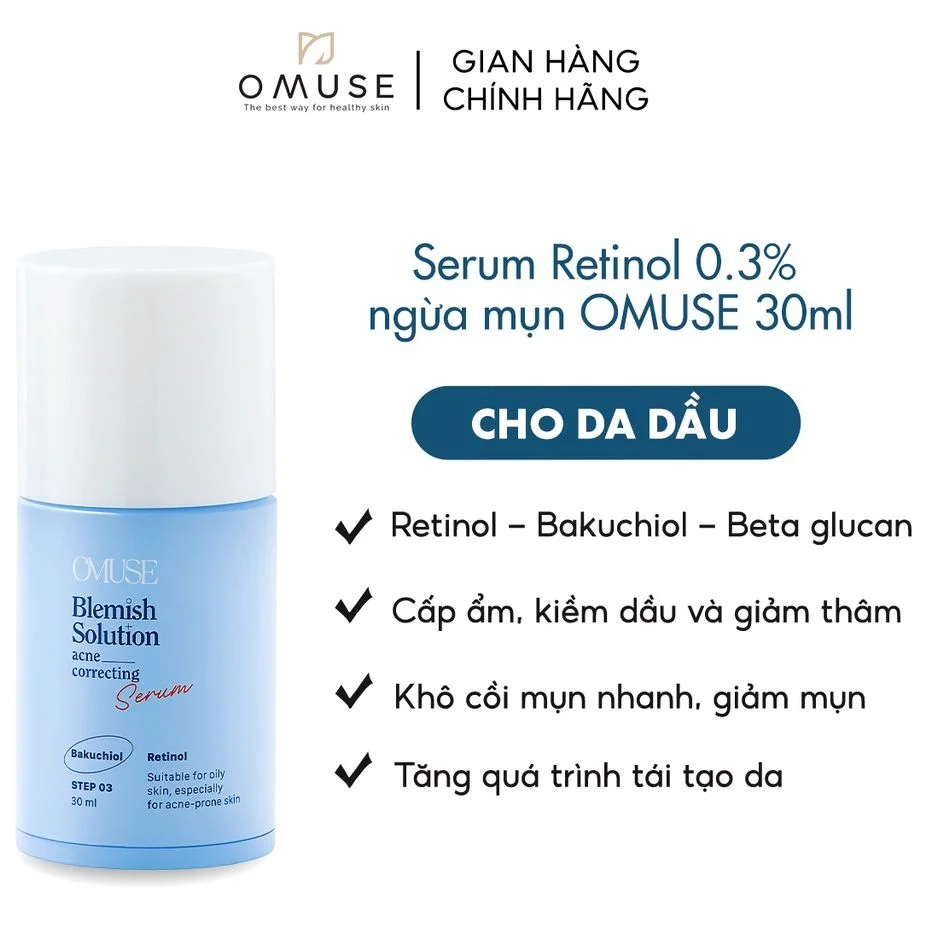 Serum-giam-mun-chua-Bakuchiol-cho-da-dau-mun-OMUSE-Blemish-Solution-Acne-Correcting-Serum-30ml